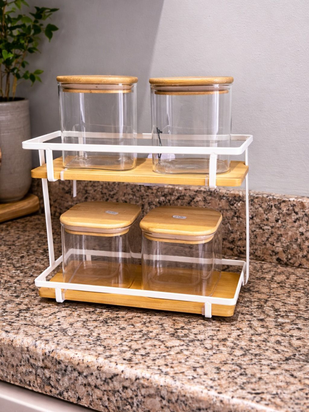 ESTANTE HIERRO & BAMBU L/WHITE 304140
