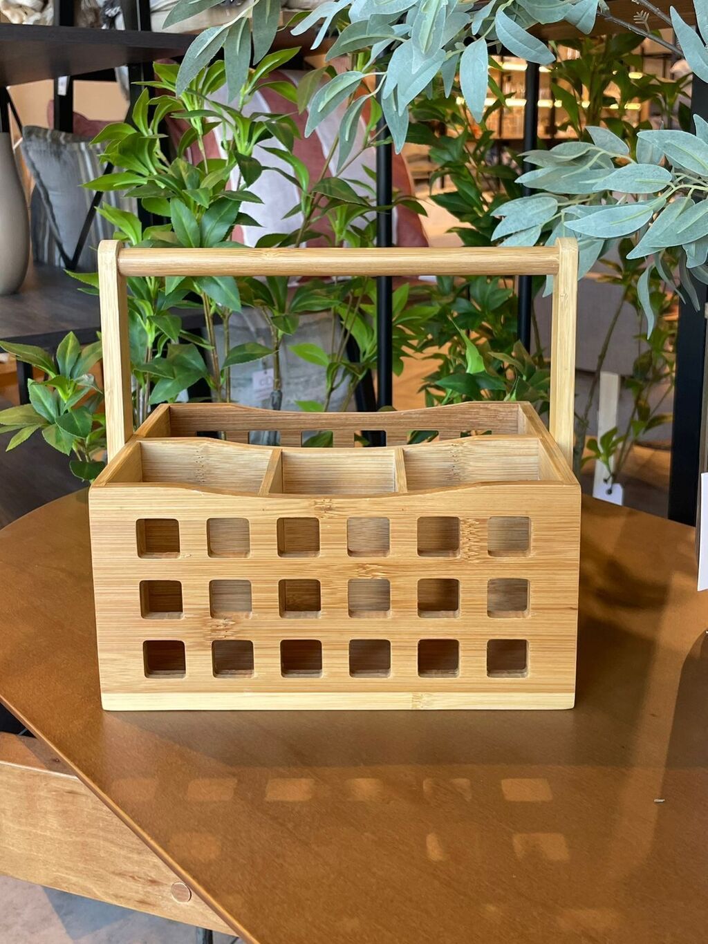 ORGANIZADOR DE BAMBU C/MANIJA 26×33×15 CM 303764