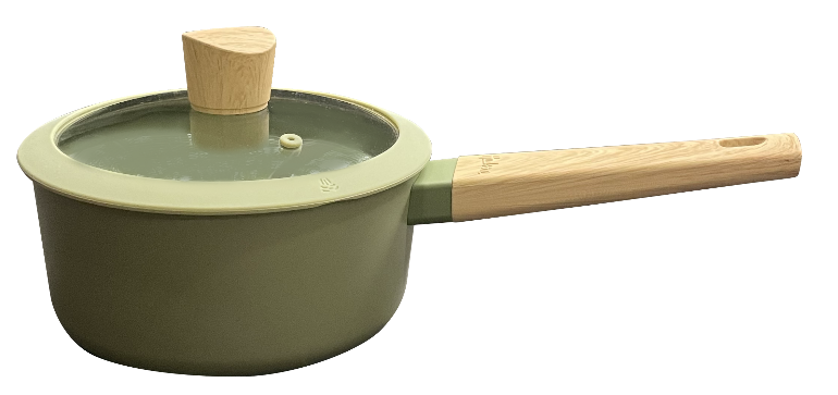 CACEROLA DE ALUMINIO C/ANTIADHERENTE OLIVE DE 18CM