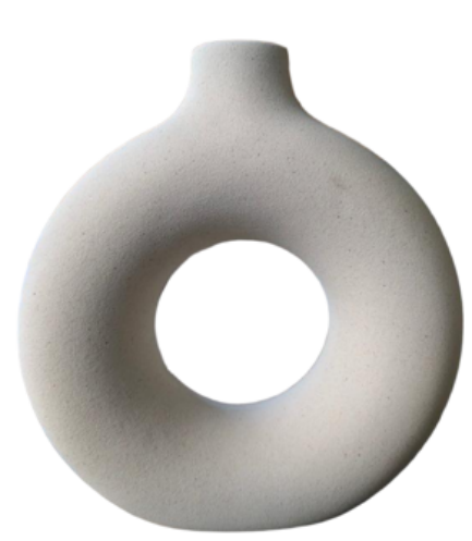 JARRON DONNA CERAMICA ARENA TAMAÑO :15.2*5.3*15.5CM