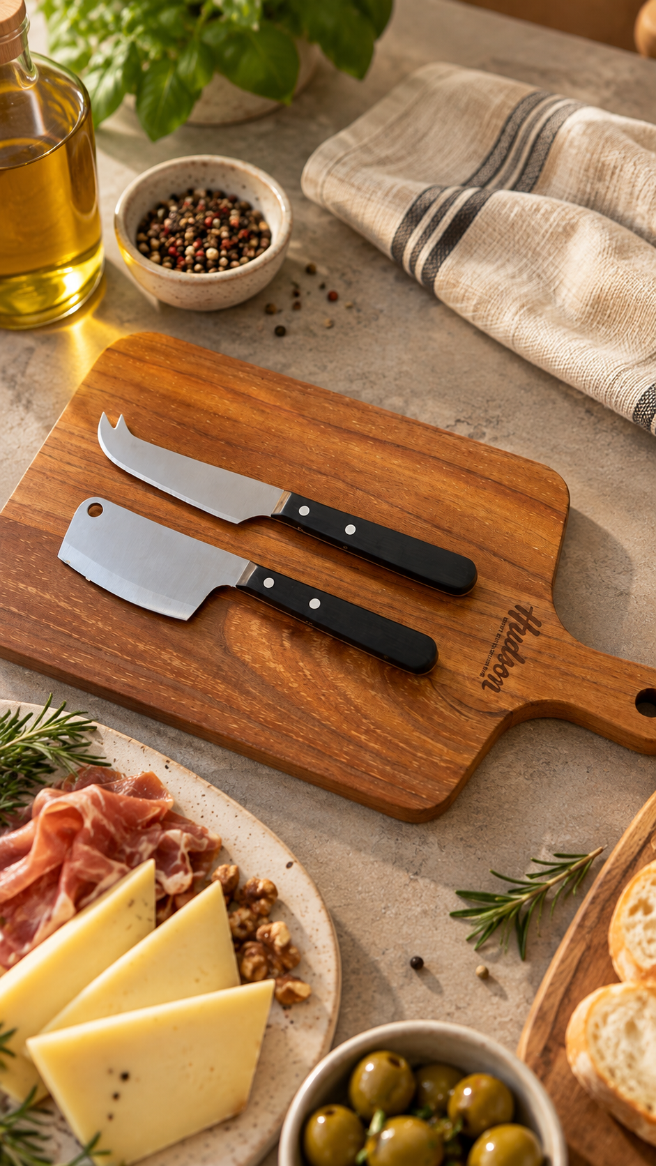 Set Queso Tabla y Cuchillos Professional para Queso