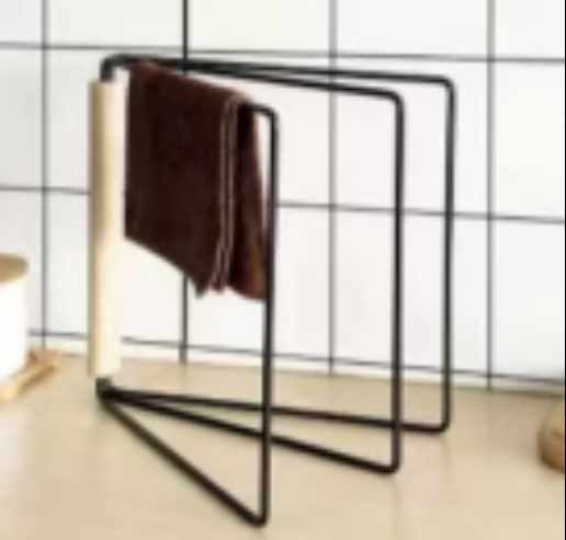 SOPORTE PARA REPASADORES DE HIERRO CON MADERA. TAMAÑO: 27.5*25*22CM