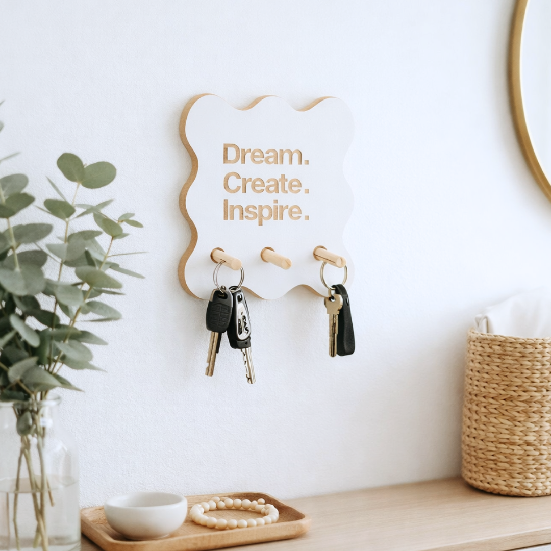 PORTA LLAVE MINI MADERA MELAMINA 18MM BRU8