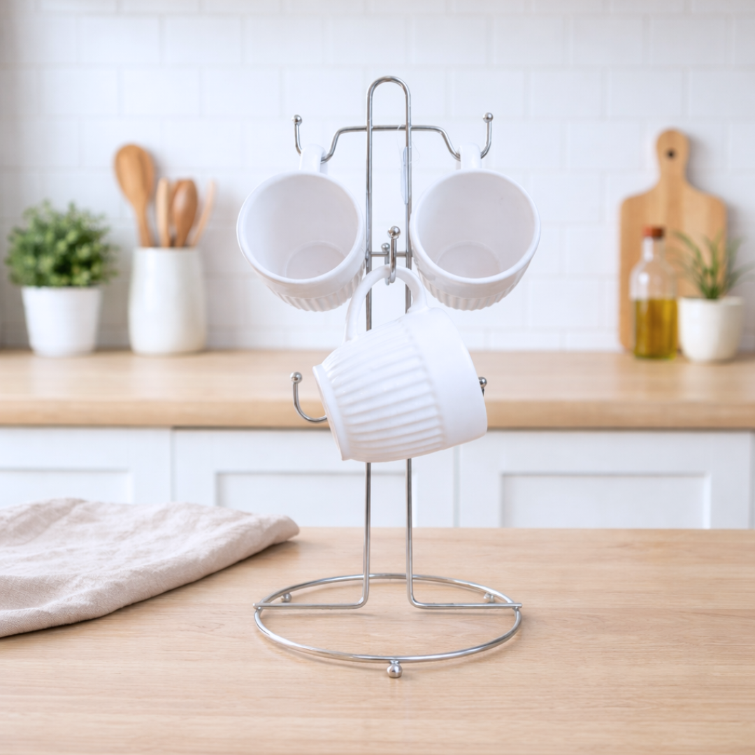 Organizador De Tazas Cromado (Unico)