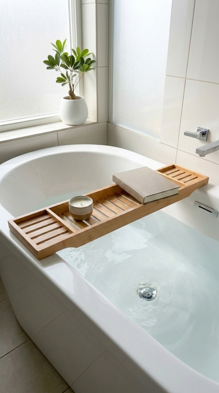 ORGANIZADOR PARA BAÑERA DE BAMBU 304870