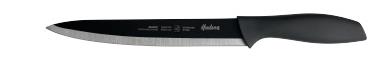 CUCHILLO CARNICERO TRINCHADOR LÍNEA BASIC 8" INOX C/ANTIADHERENTE NEGRO
