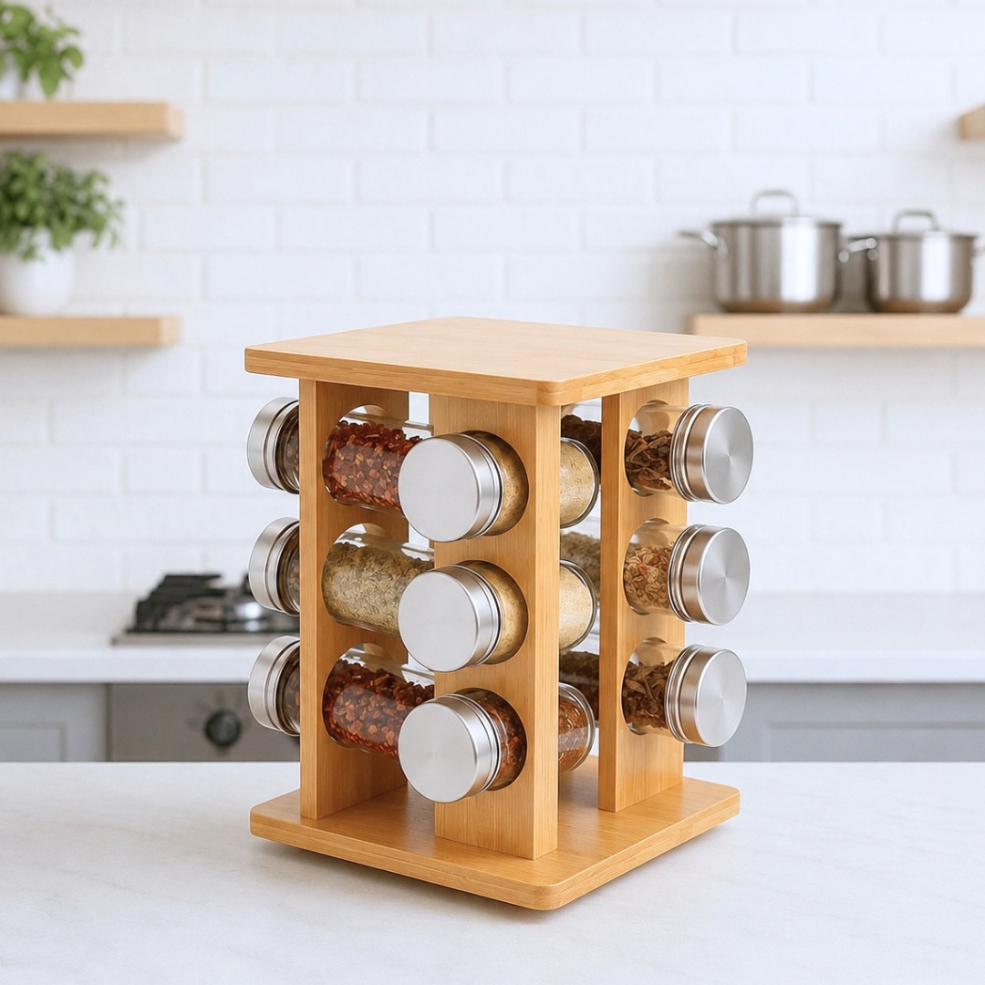 ESPECIERO GIRATORIO X12 BAMBU IT- 142051